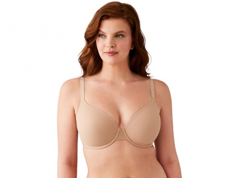 Khaki Wacoal Shape Revelation® Shallow Top Underwire T-Shirt | BTGJFWV-47