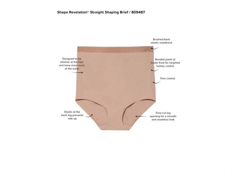 Khaki Wacoal Shape Revelation® Straight Shaping Brief | OWPBIRM-82