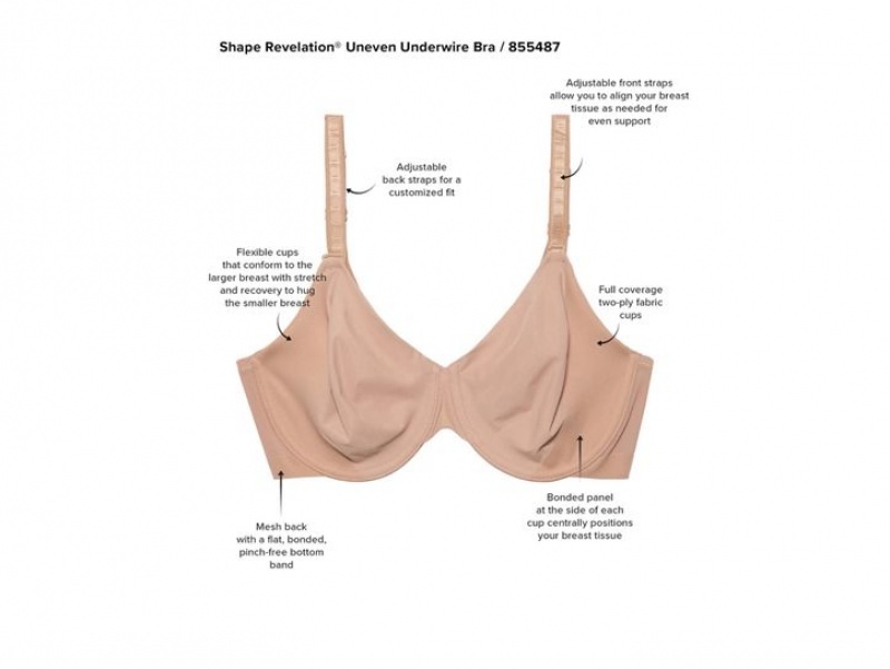 Khaki Wacoal Shape Revelation® Uneven Underwire Underwear | YCGRLNW-07