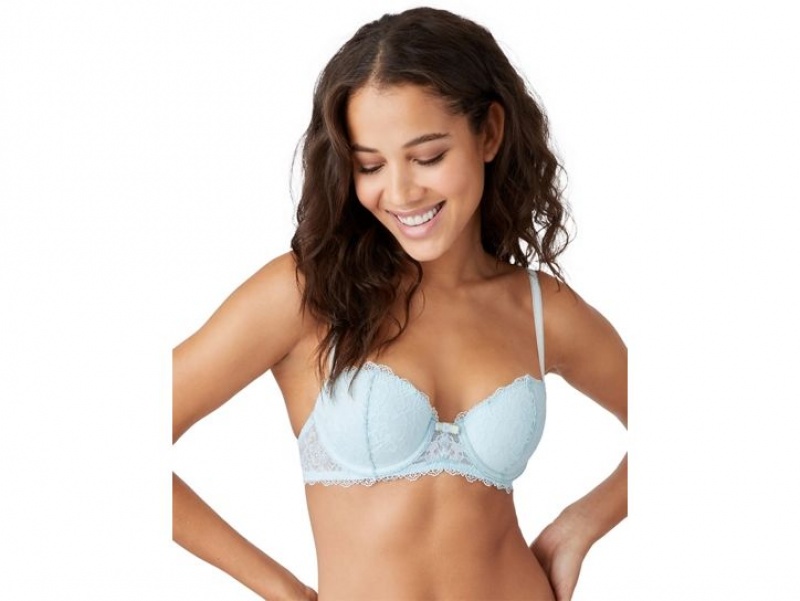 Light Blue Wacoal b.tempt\'d Encounter Contour Lace | RNLGJBU-27