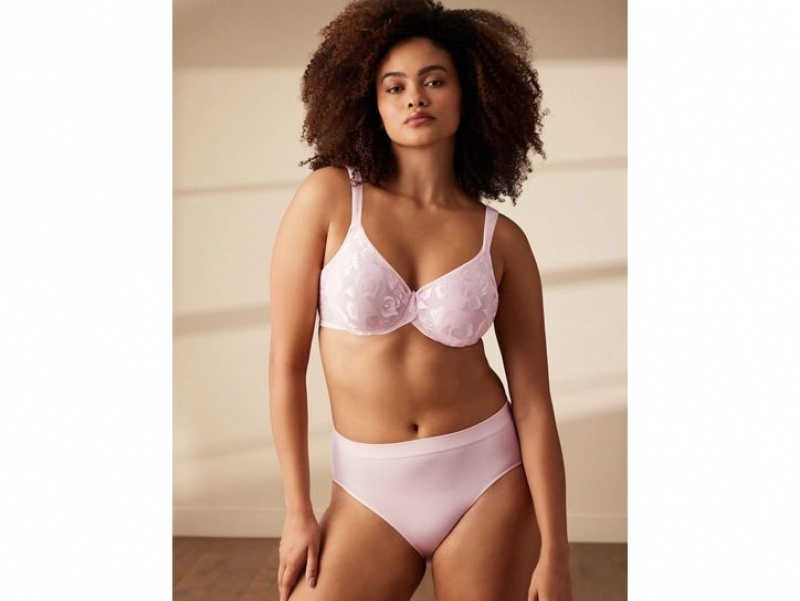 Pink Wacoal Awareness Underwire Underwear | OMDYBZU-91