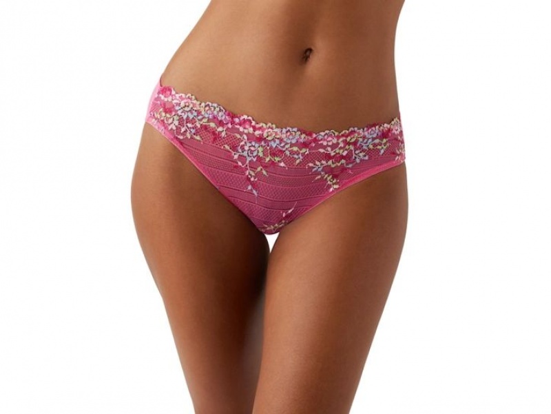 Pink Wacoal Embrace Lace® Bikinis | HLCMZNU-86