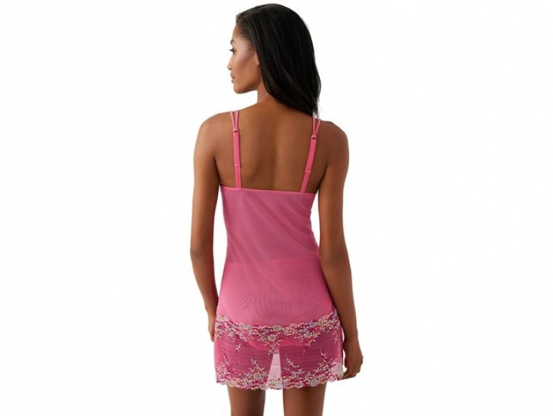 Pink Wacoal Embrace Lace® Chemise Bodysuit | PZGAQIV-29