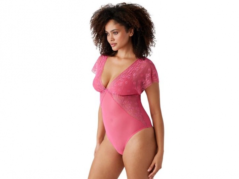 Pink Wacoal Lifted In Luxury Bodysuit | CUGMSZD-69