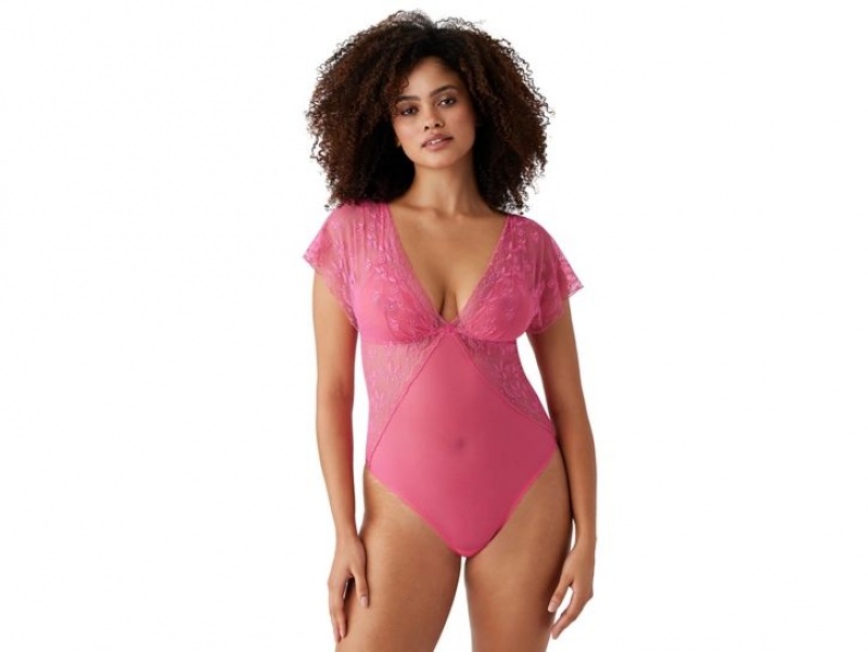 Pink Wacoal Lifted In Luxury Bodysuit | CUGMSZD-69