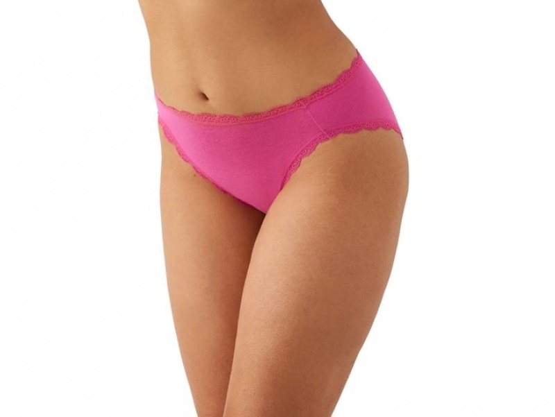 Pink Wacoal b.tempt'd Inspired Eyelet Hi-Leg Brief | DINPYHX-54