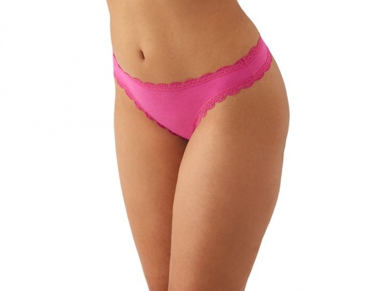 Pink Wacoal b.tempt'd Inspired Eyelet Thong | GXKICSN-81