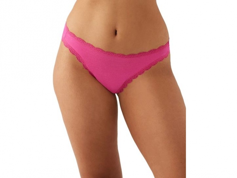 Pink Wacoal b.tempt\'d Inspired Eyelet Thong | GXKICSN-81