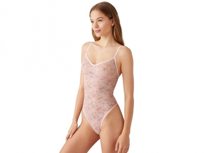 Pink Wacoal b.tempt'd Shadow Scene Bodysuit | MVBCXNA-20