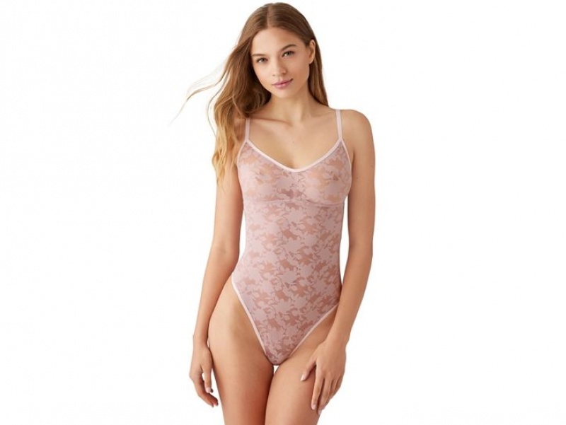 Pink Wacoal b.tempt\'d Shadow Scene Bodysuit | MVBCXNA-20