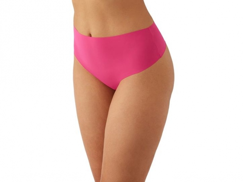 Pink Wacoal b.tempt'd b.bare Hi-Waist Thong | ERXNPFK-21