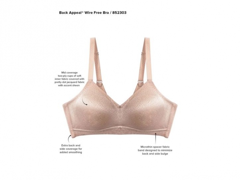 Rose Wacoal Back Appeal® Wire Free Underwear | ZSQGVBI-02