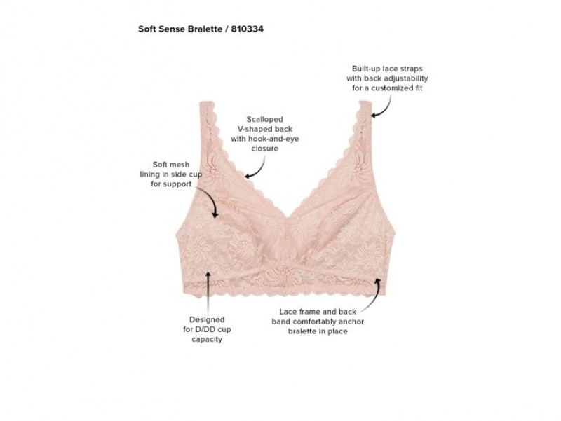 Rose Wacoal Soft Senselette Bralettes | ZHUATJD-94