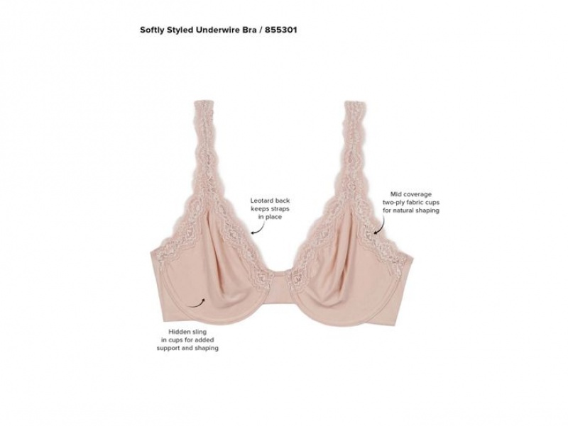 Rose Wacoal Softly Styled Underwire Underwear | ZMERBHO-08