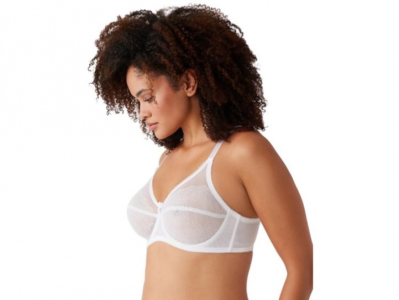 White Wacoal Retro Chic Full Figure Underwire Underwear | HJXSWFV-53