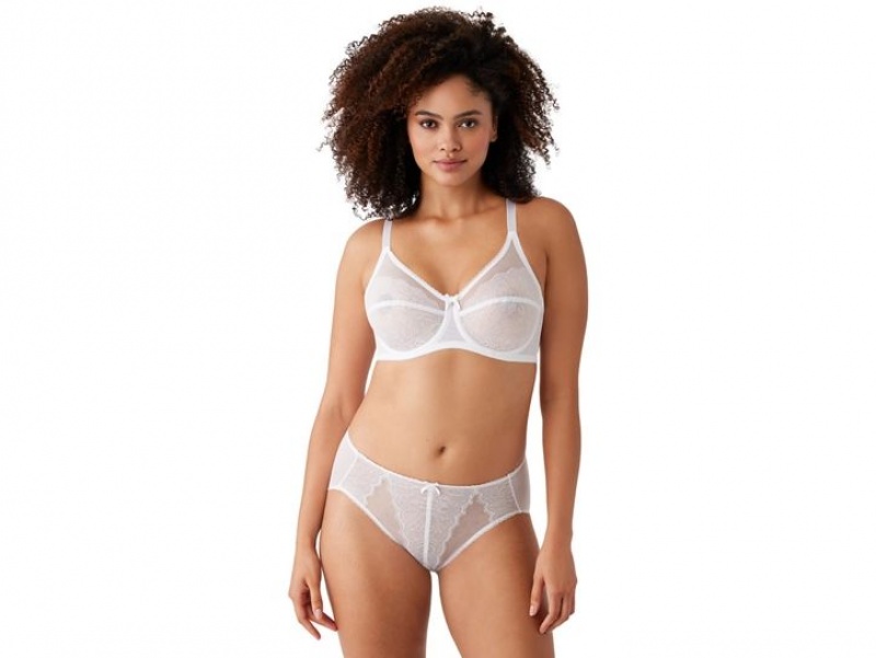 White Wacoal Retro Chic Full Figure Underwire Underwear | HJXSWFV-53