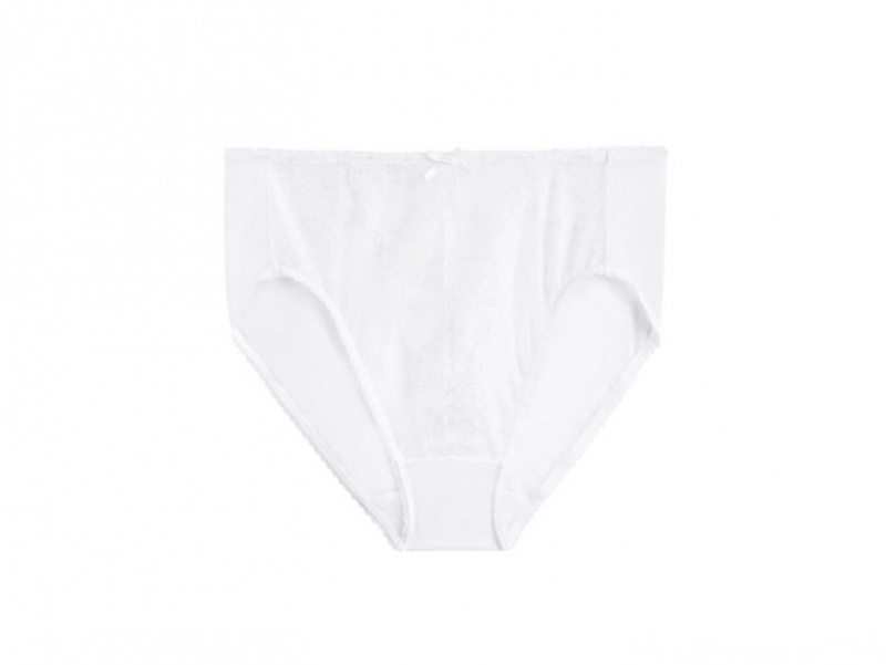 White Wacoal Retro Chic Hi-Cut Brief | WDEGJCV-14