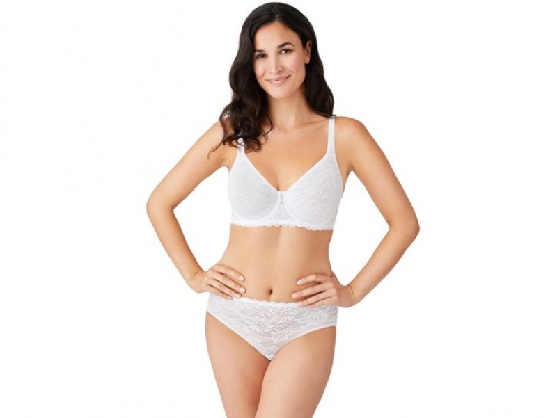 White Wacoal Soft Sense Underwire Underwear | WXPBYHA-73