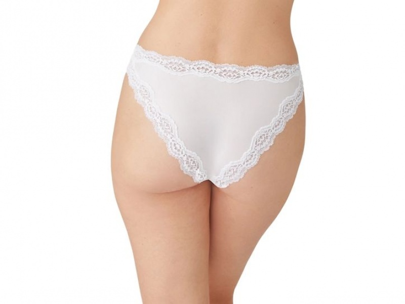 White Wacoal Softly Styled Hi-Leg Underwear | OQIRLGA-60