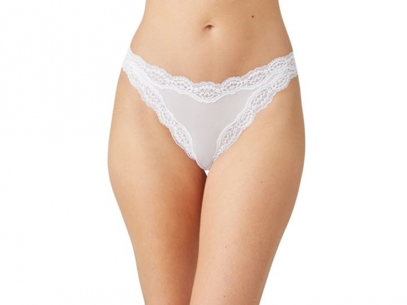 White Wacoal Softly Styled Hi-Leg Underwear | OQIRLGA-60