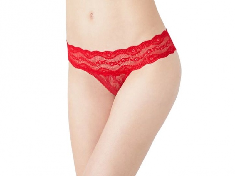 White / Red / Black Wacoal b.tempt'd Lace Kiss Pack Bikinis | CNAJOPG-87